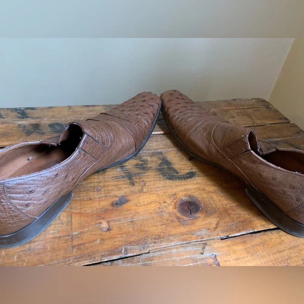 JE-VER real leather ostrich shoesMexico Size 28.5 US Men's size 10.5?